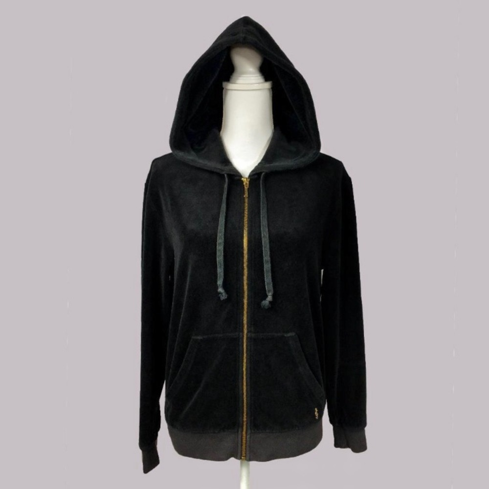 Juicy Couture Black Velour Hoodie